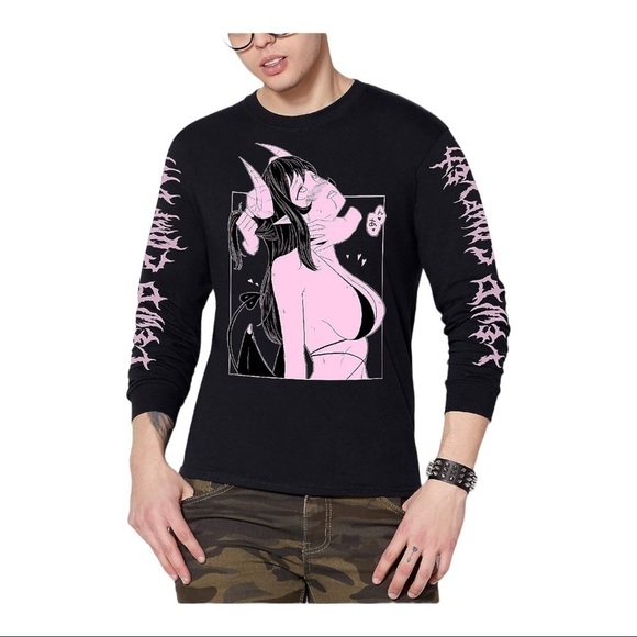 SPENCER’S Sububus Hentai Long Sleeve T Shirt - Lewd Complex - Picture 1 of 9